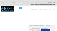 Desktop Screenshot of olsonsautobody.com